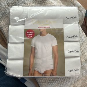 4 pack of white undershirts